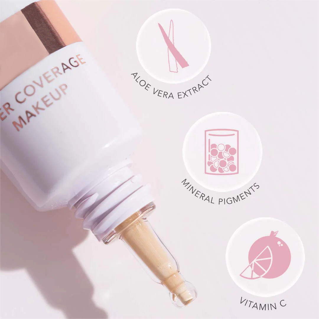 Super Coverage Foundation with Skin Buffing Brush