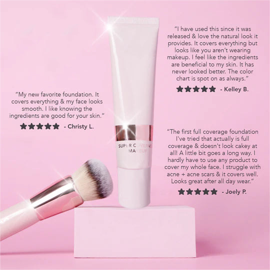 Super Coverage Foundation with Skin Buffing Brush