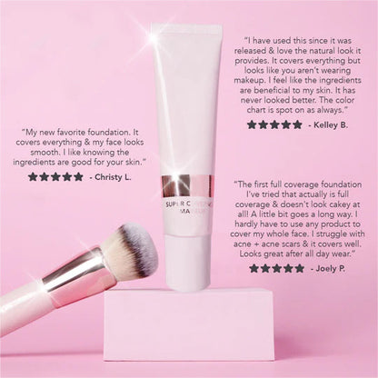 Super Coverage Foundation with Skin Buffing Brush